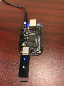 BeagleBone Black Wifi Adapter and Power Supply Connection